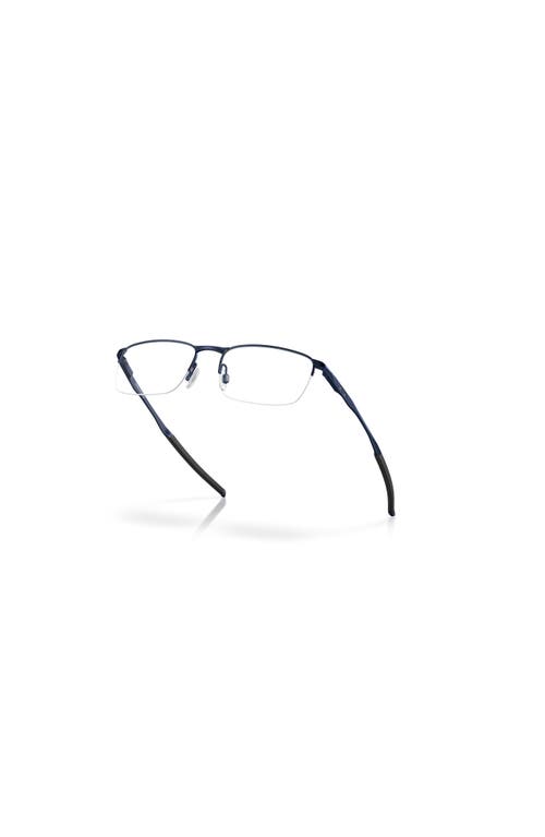 Oakley 53mm Rectangle Optical Glasses In Blue