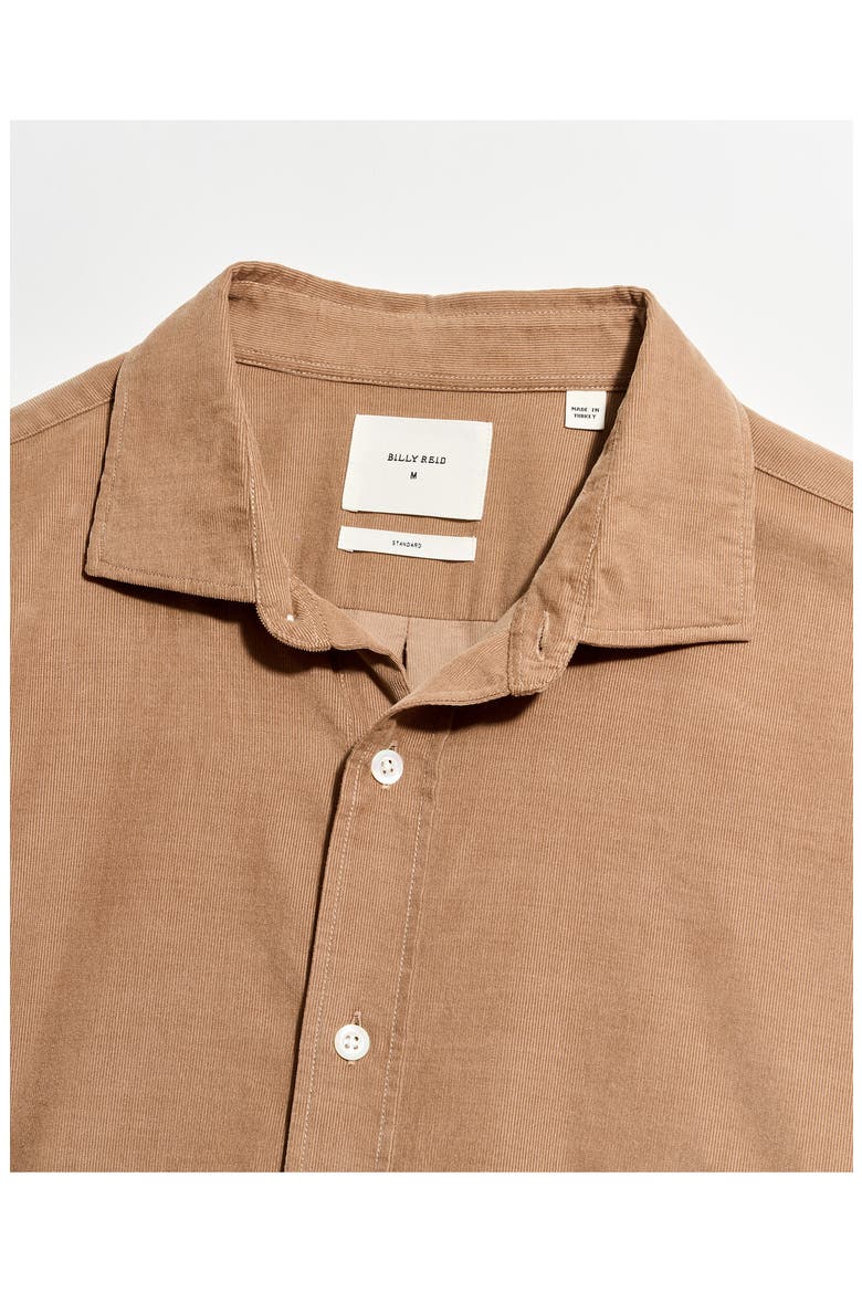 Cedar Corduroy Button-Up Shirt, Alternate, color, LIGHT BROWN
