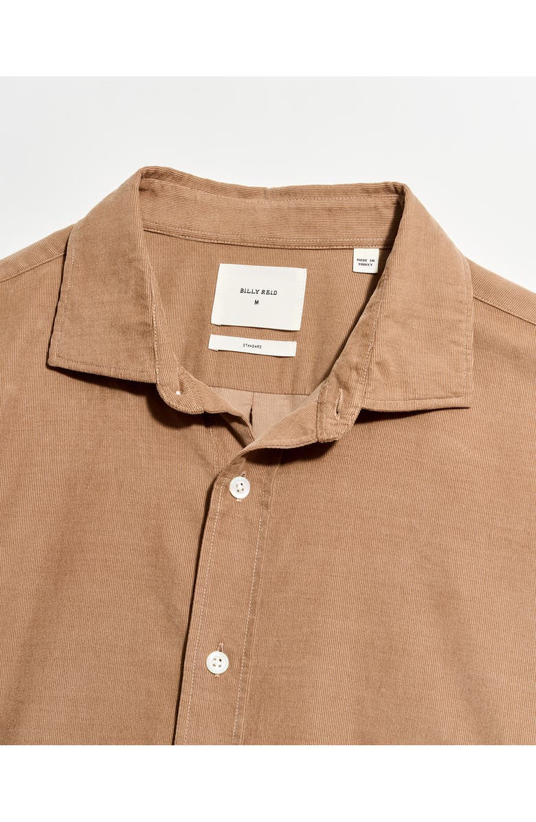 Billy Reid Cedar Corduroy Button-Up Shirt, Alternate, color, Light Brown