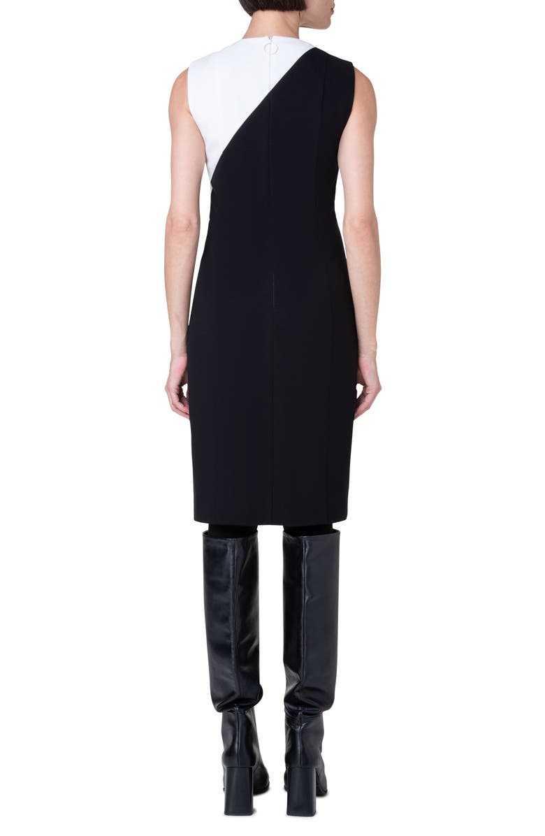 Akris punto Colorblock Sleeveless Sheath Dress, Alternate, color, 