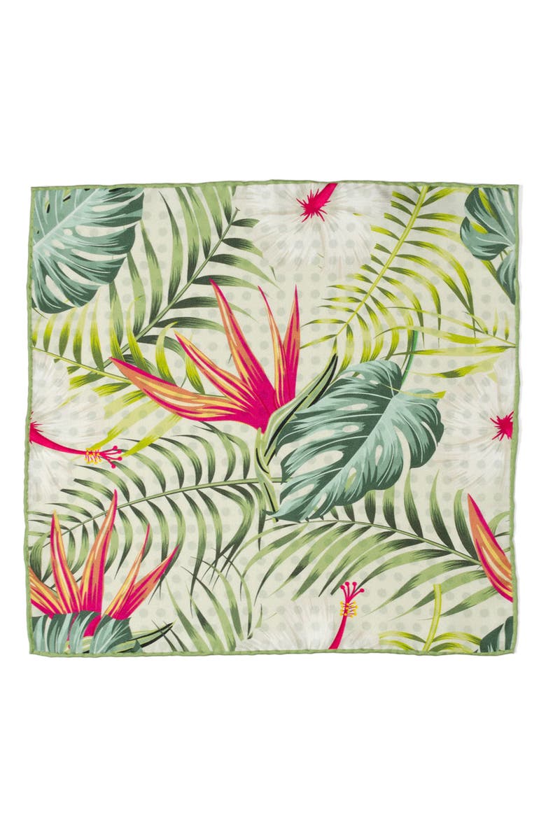 Cufflinks, Inc. Tropical Resort Tie & Pocket Square Set, Alternate, color, Green Multi