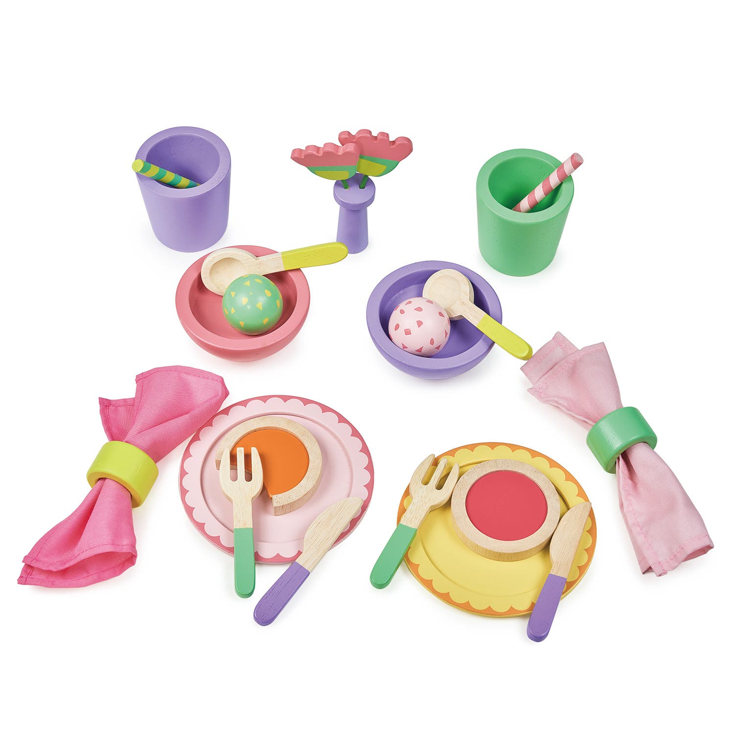 Mentari Party Time Lunch Set in Multi-Color 