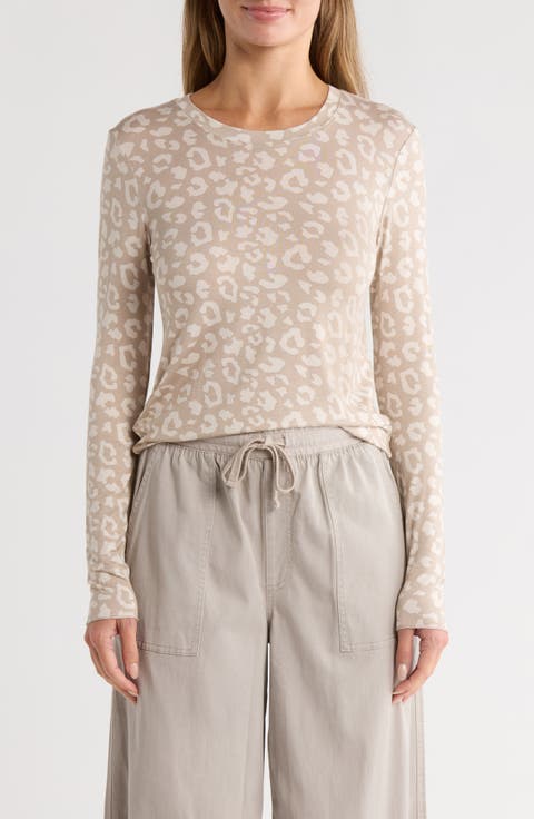 Leopard Print Long Sleeve T-Shirt