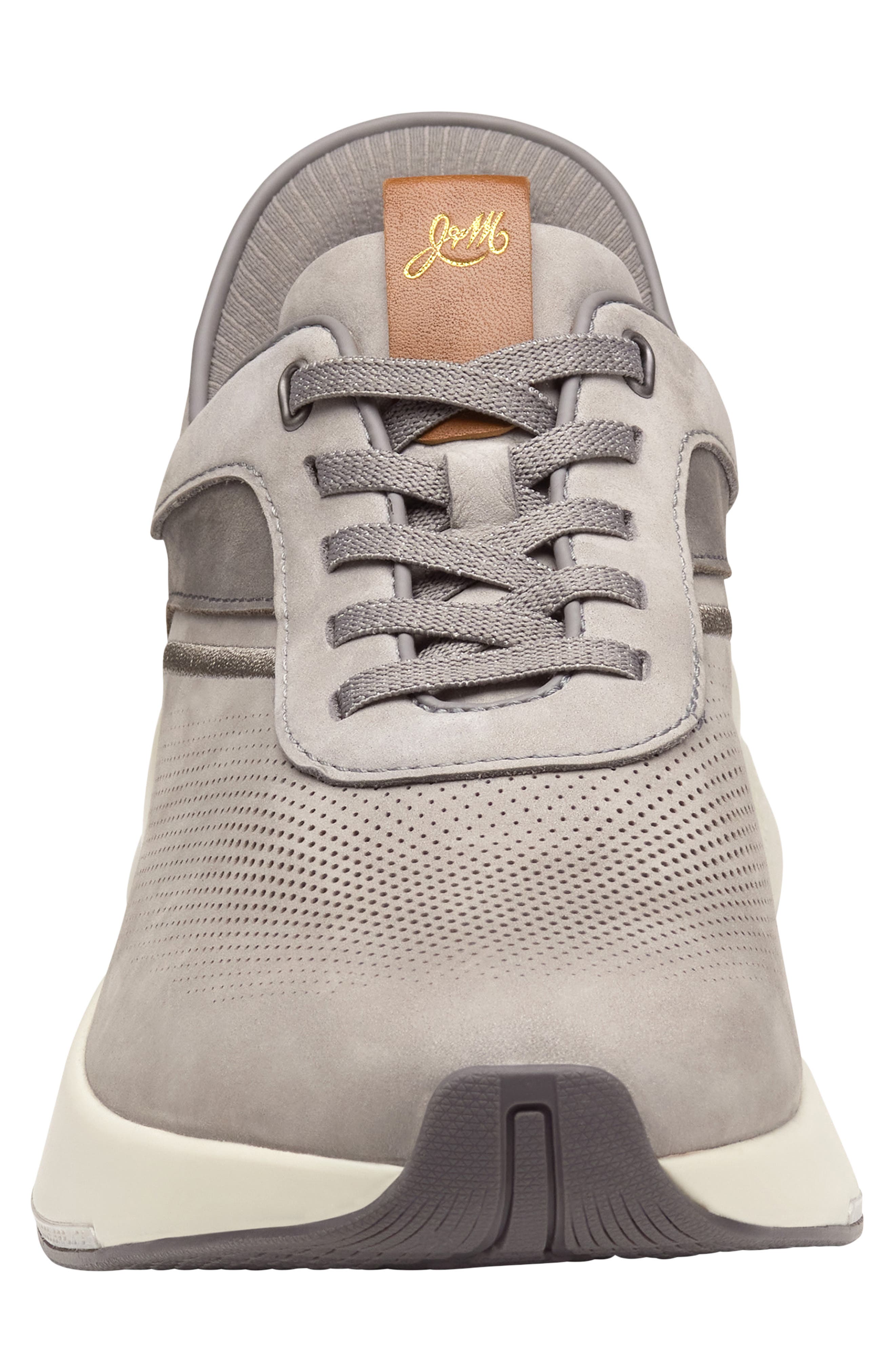 Johnston & Murphy Surge U-Throat Embossed Sneaker, Alternate, color, Gray Nubuck