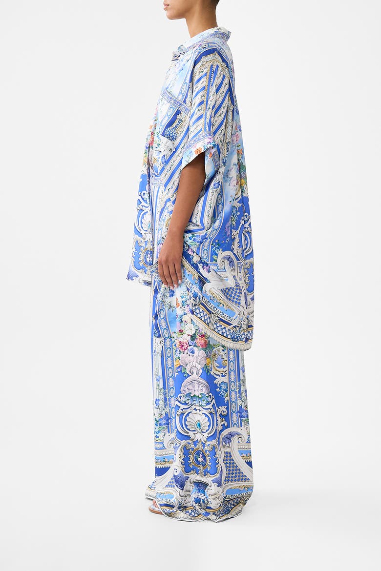 Wide Leg Trouser With Front Pockets, Alternate, color, Ottoman Opulence