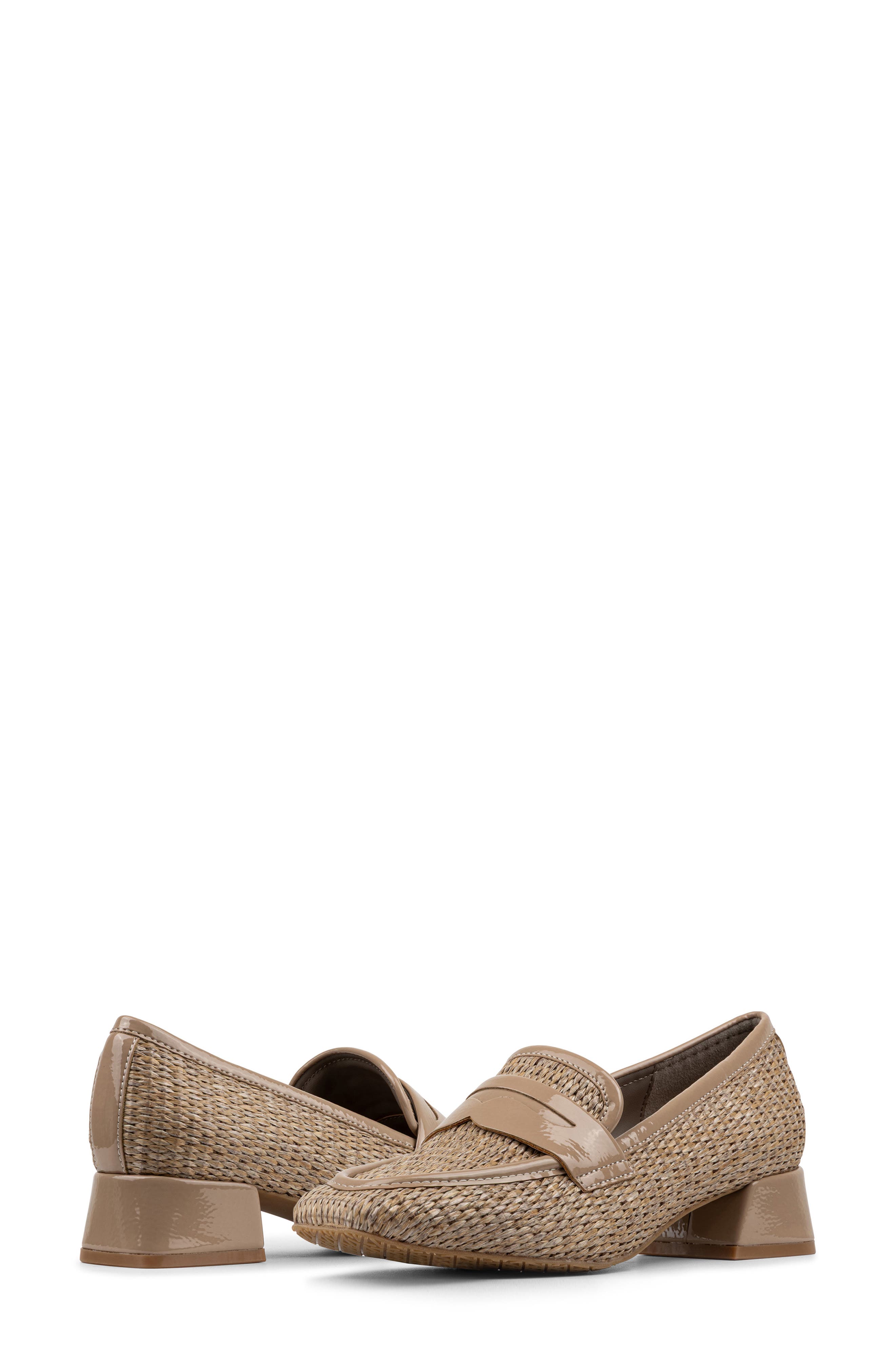 Penny Loafer Pump, Alternate, color, TAUPE