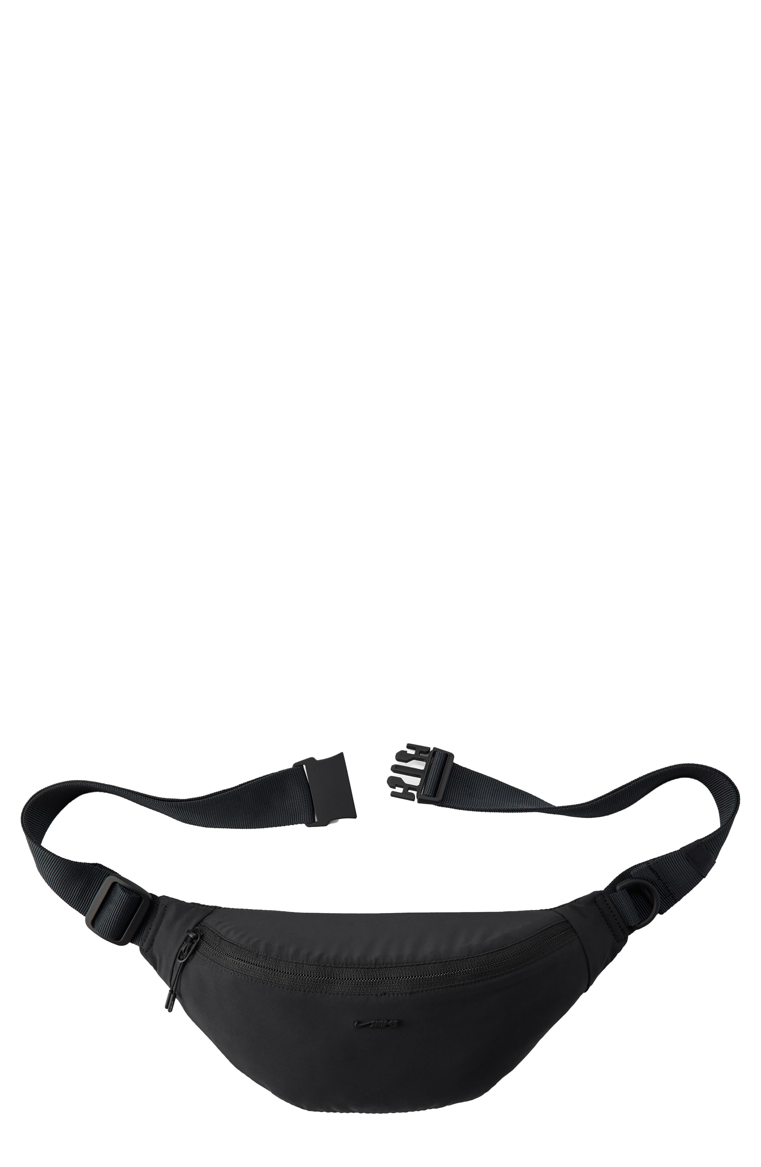 Nike Water Repellent Belt Bag, Main, color, Obsidian