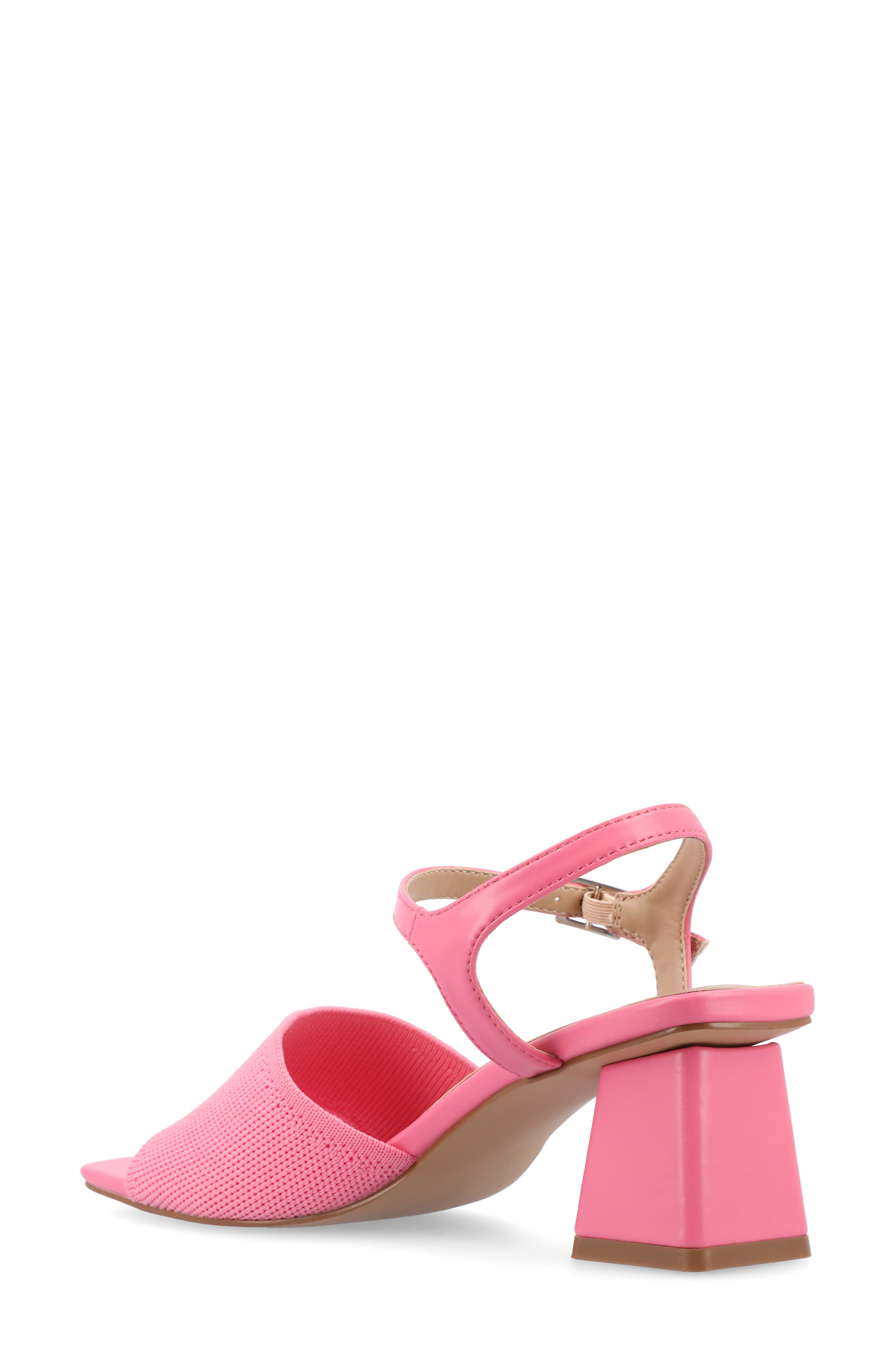 Evylinn Knit Block Heel Sandal, Alternate, color, PINK