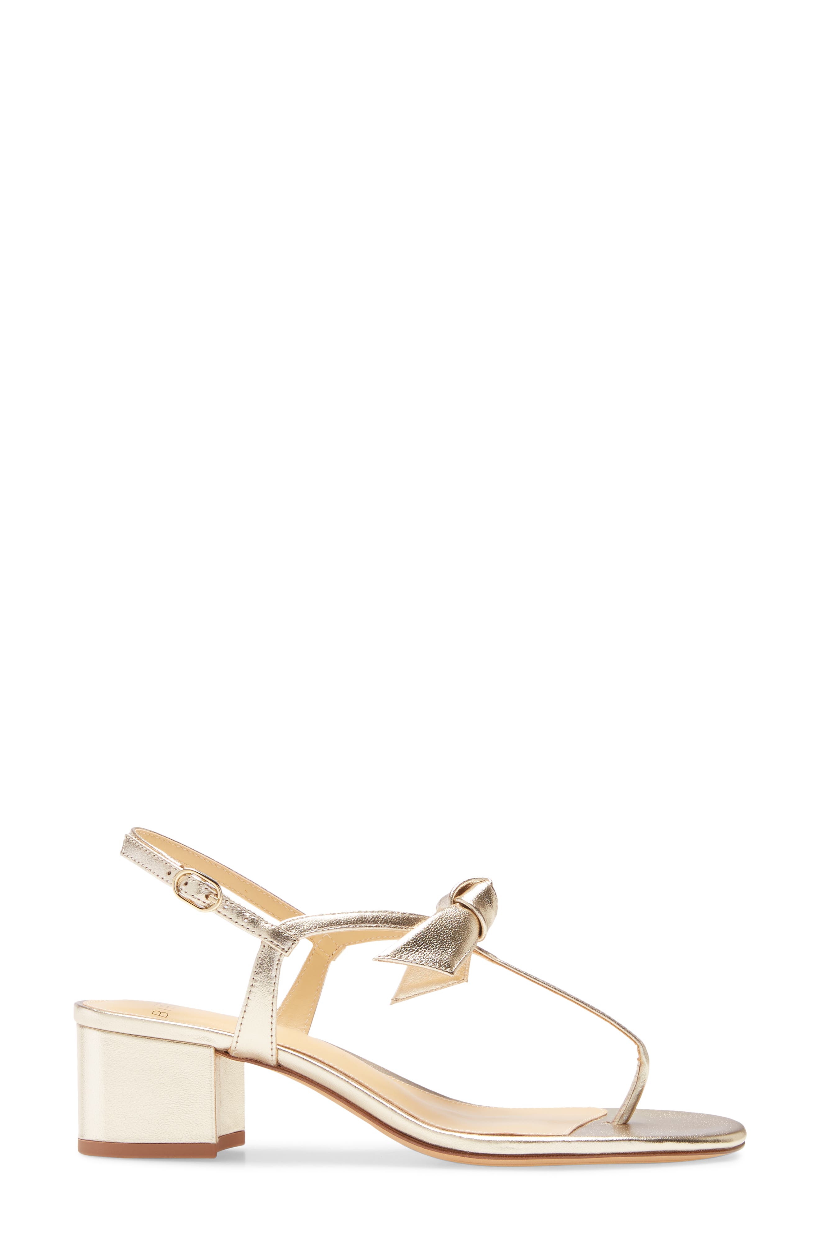 Clarita Bow Slingback Sandal, Alternate, color, GOLDEN