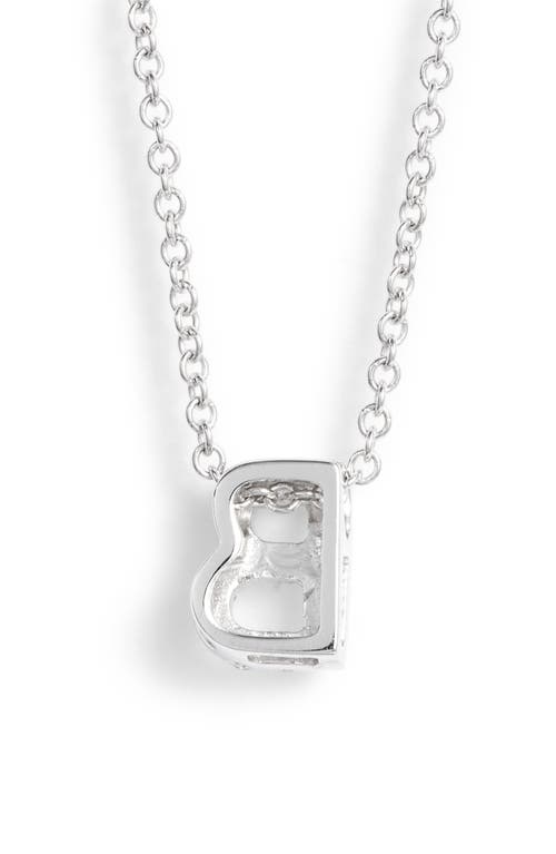 Bony Levy Diamond Pavé Initial Pendant Necklace In 18k White Gold - B