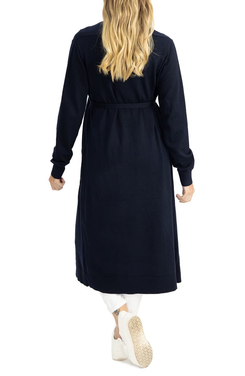 Angel Maternity Wool Blend Tie Waist Cardigan, Alternate, color, 