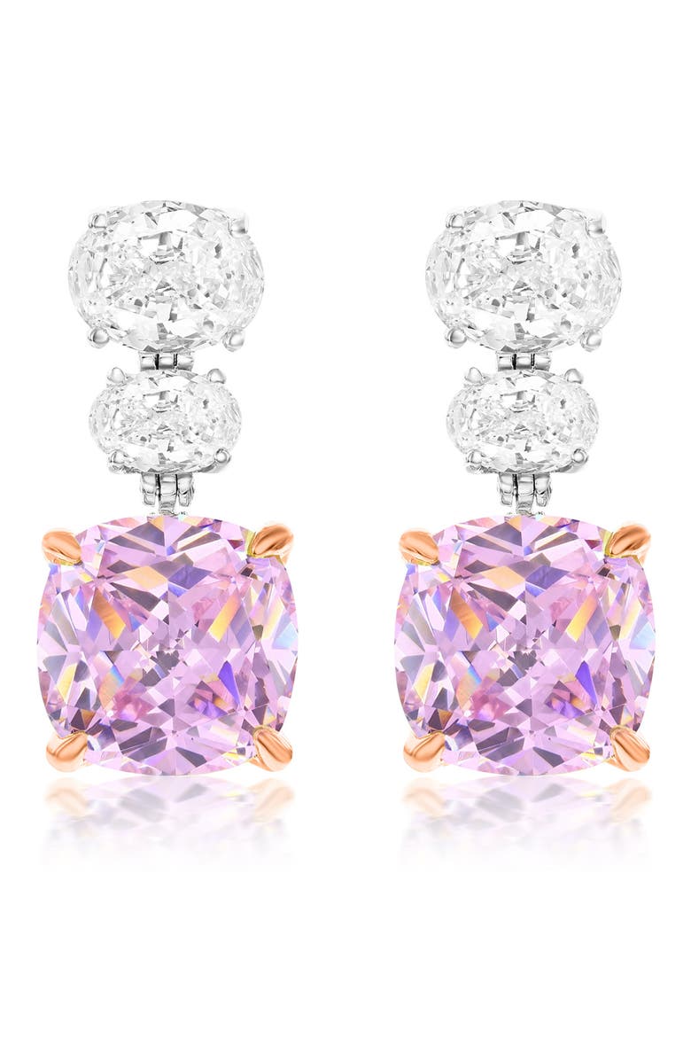 Gala Firework Drop Earrings, Alternate, color, PINK