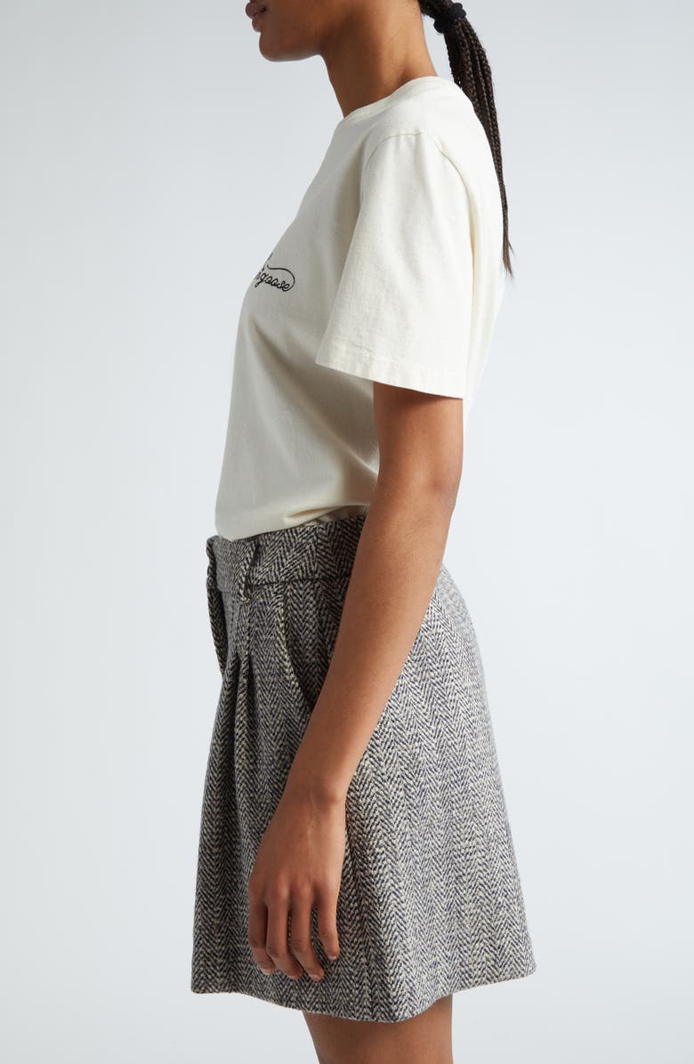 Golden Goose Journey Logo Cotton Graphic T-Shirt, Alternate, color, Heritage White/ Black