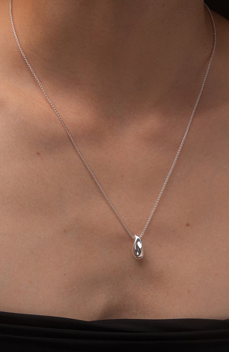 YOJ Perto Mini Pendant Necklace, Alternate, color, Silver