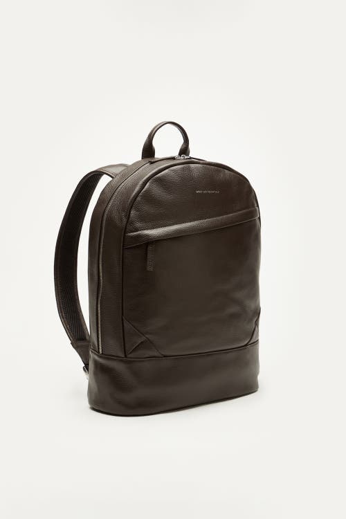 Want Les Essentiels De La Vie Want Les Essentiels Kastrup Pebble-grained Leather Backpack In Dark Brown