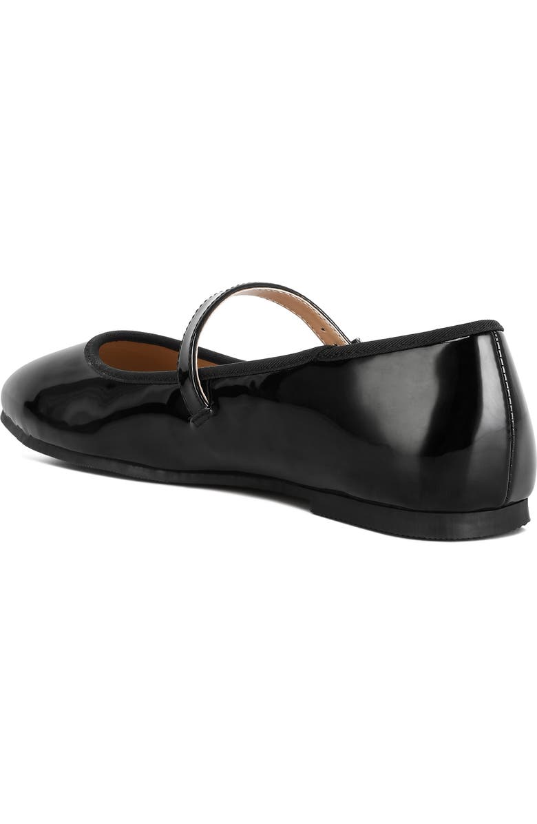 LONDON RAG Posy Mary Jane Flat, Alternate, color, Black