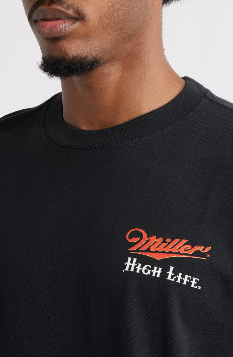 The Forecast Agency Miller<sup>®</sup> High Life Graphic T-Shirt, Alternate, color, Black