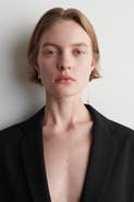 COS Mismatched Rectangular Pearl Drop Earrings