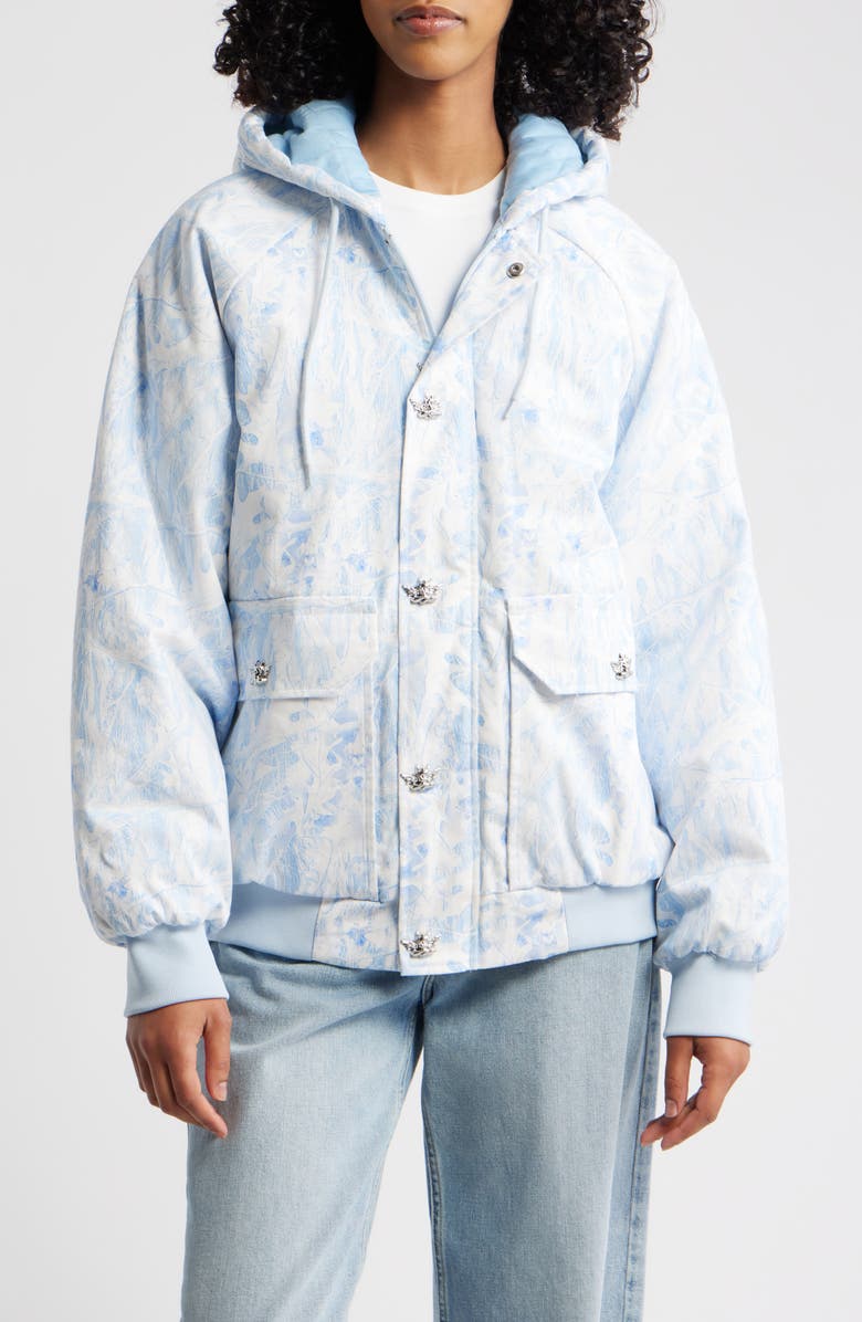 BOYS LIE Manhunt Hooded Jacket, Main, color, Blue