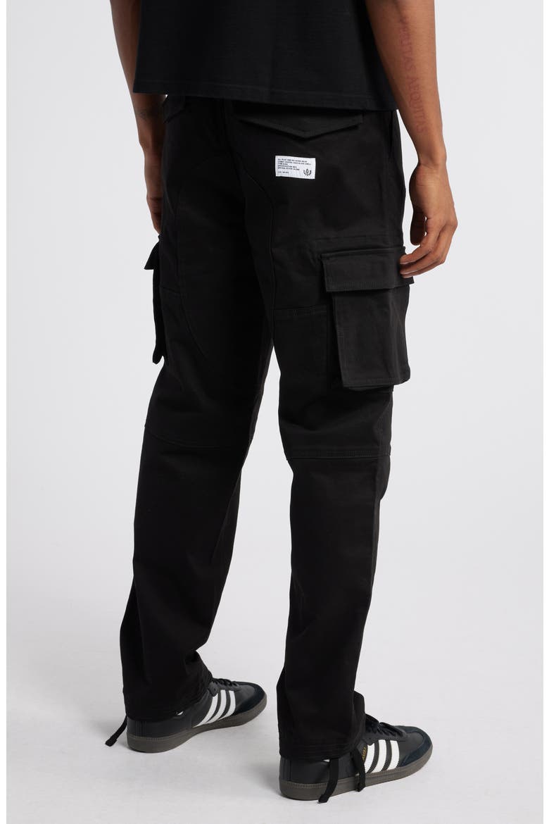 Runner Cotton Cargo Pants, Alternate, color, BLACK