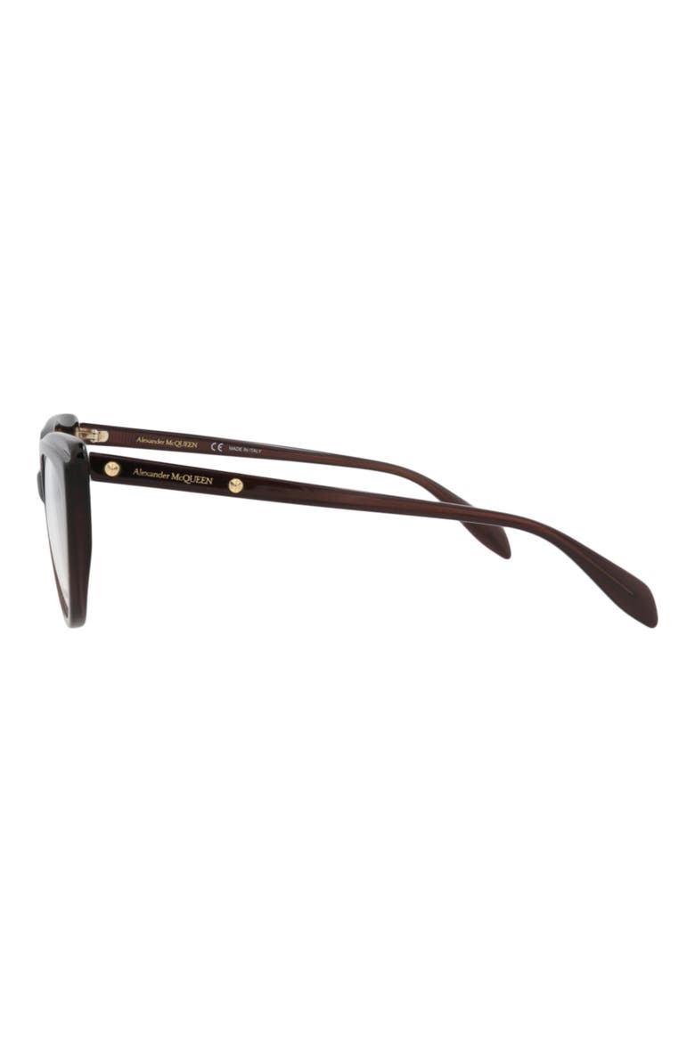 53mm Cat Eye Optical Glasses, Alternate, color, VIOLET VIOLET TRANSPARENT