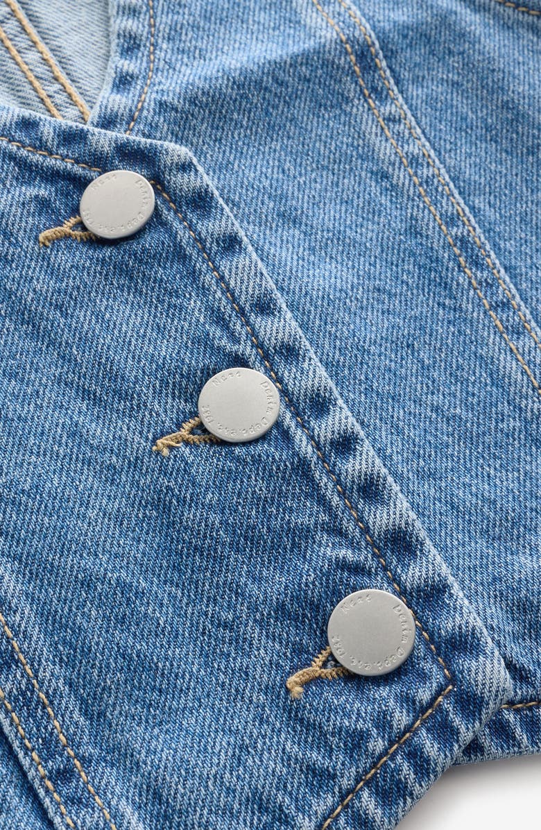 NEXT Kids' Denim Button-Up Vest, Alternate, color, 