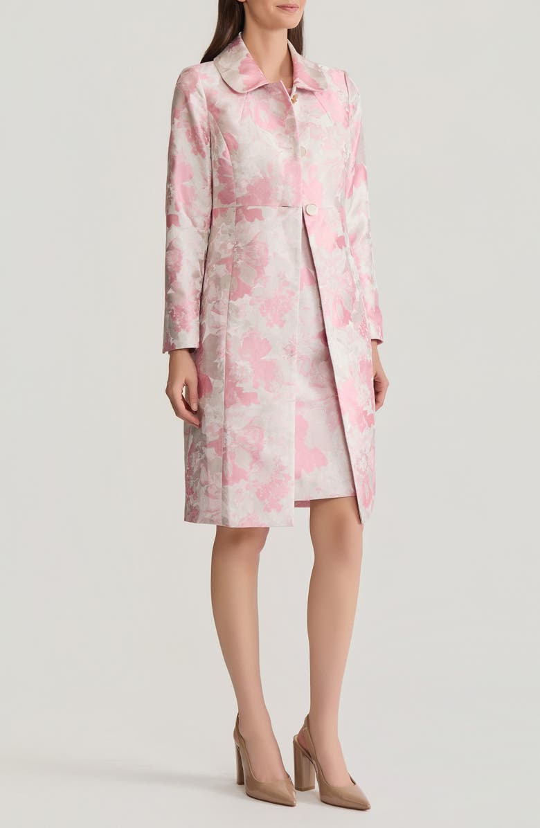 KASPER Floral Long Jacket, Alternate, color,
