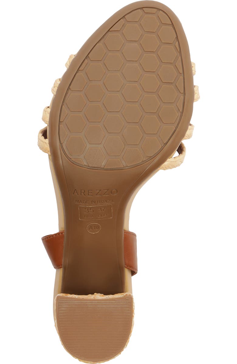 Arezzo Aria Ankle Strap Sandal, Alternate, color, Natural/ Soul Natural