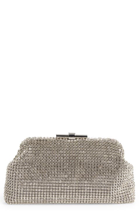 Gold and silver clutch purse on sale