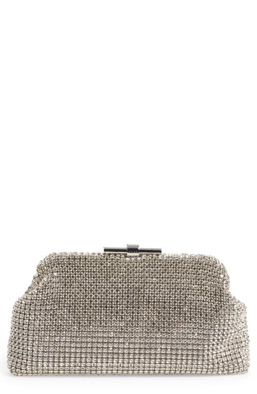 Reiss Adaline Crystal Embellished Clutch in Silver  product