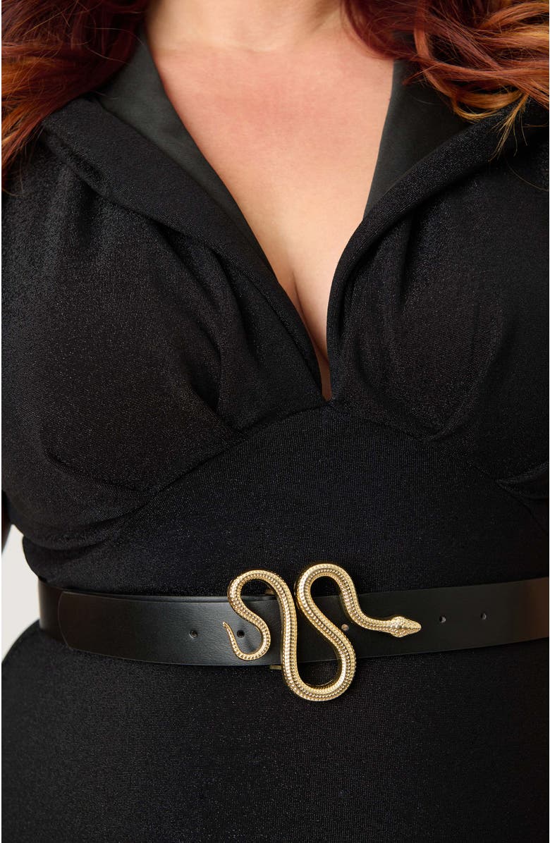 Unique Vintage Plus Size Hooded Maxi Dress, Alternate, color, Solid Black