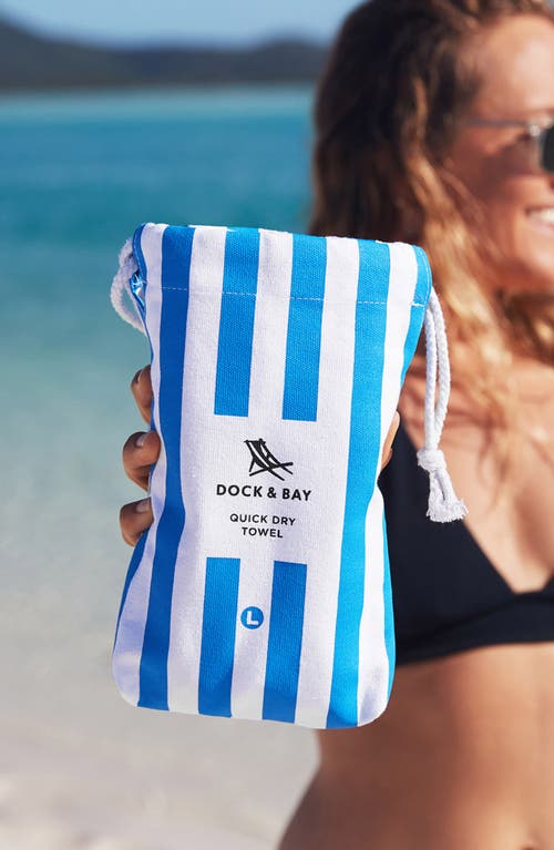 Dock & Bay Quick Dry Beach Towel In Blue