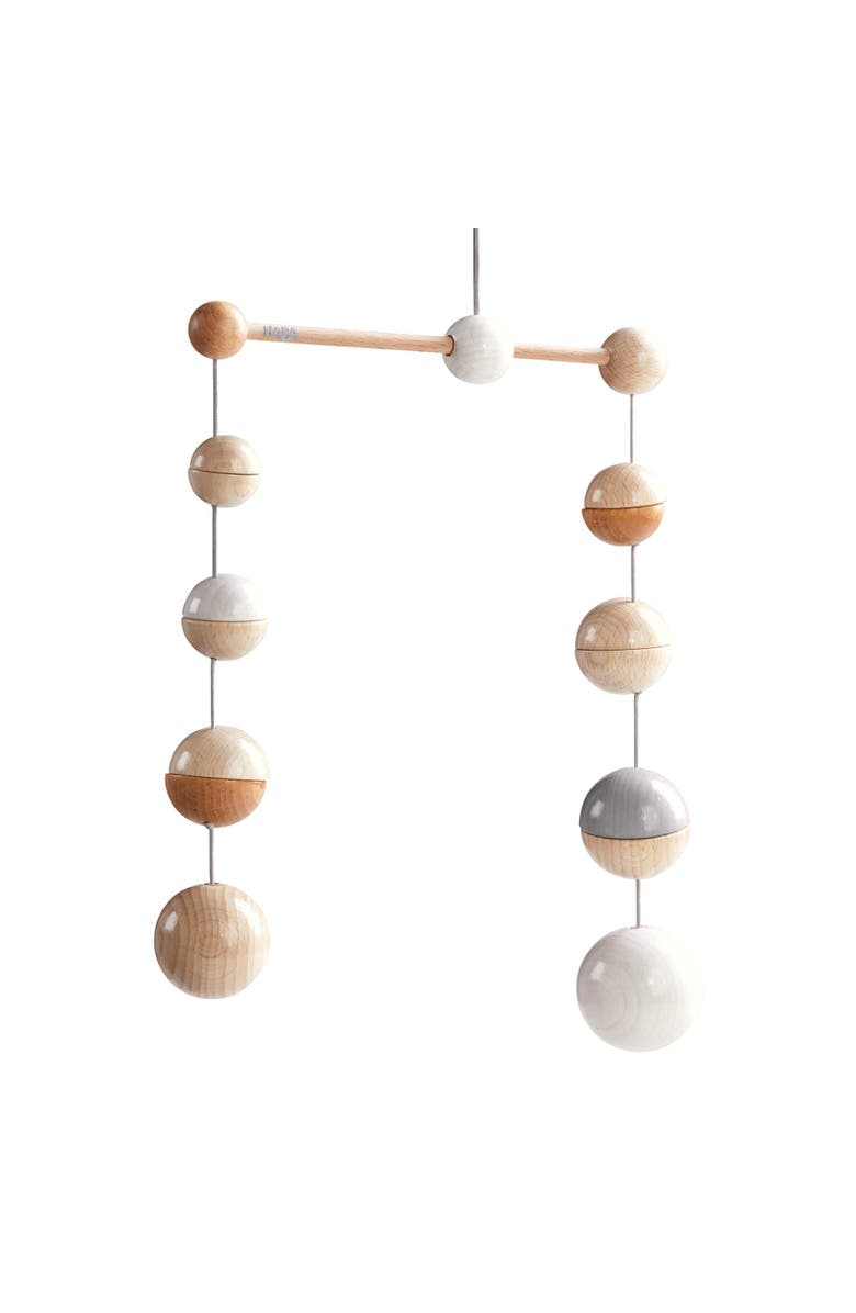 HABA Baby Mobile Dots - Natural Wooden Nursery Ceiling Decoration, Main, color, Multi