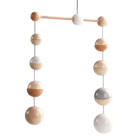 Baby Mobile Dots - Natural Wooden Nursery Ceiling Decoration (Made in Germany)