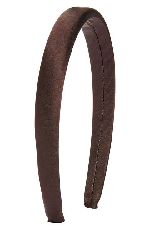 Skinny Padded Satin Headband