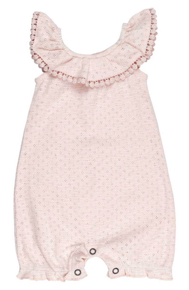 L'ovedbaby Pointelle Organic Cotton Bubble Romper, Main, color, 