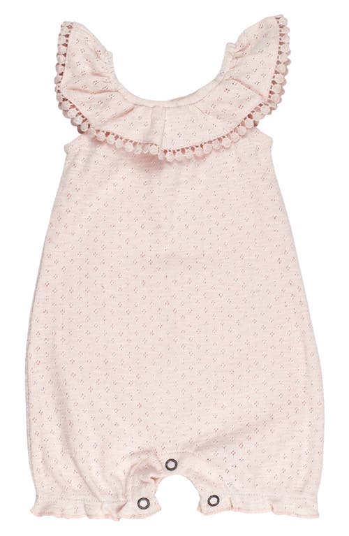 L'ovedbaby Pointelle Organic Cotton Bubble Romper In Cotton Candy