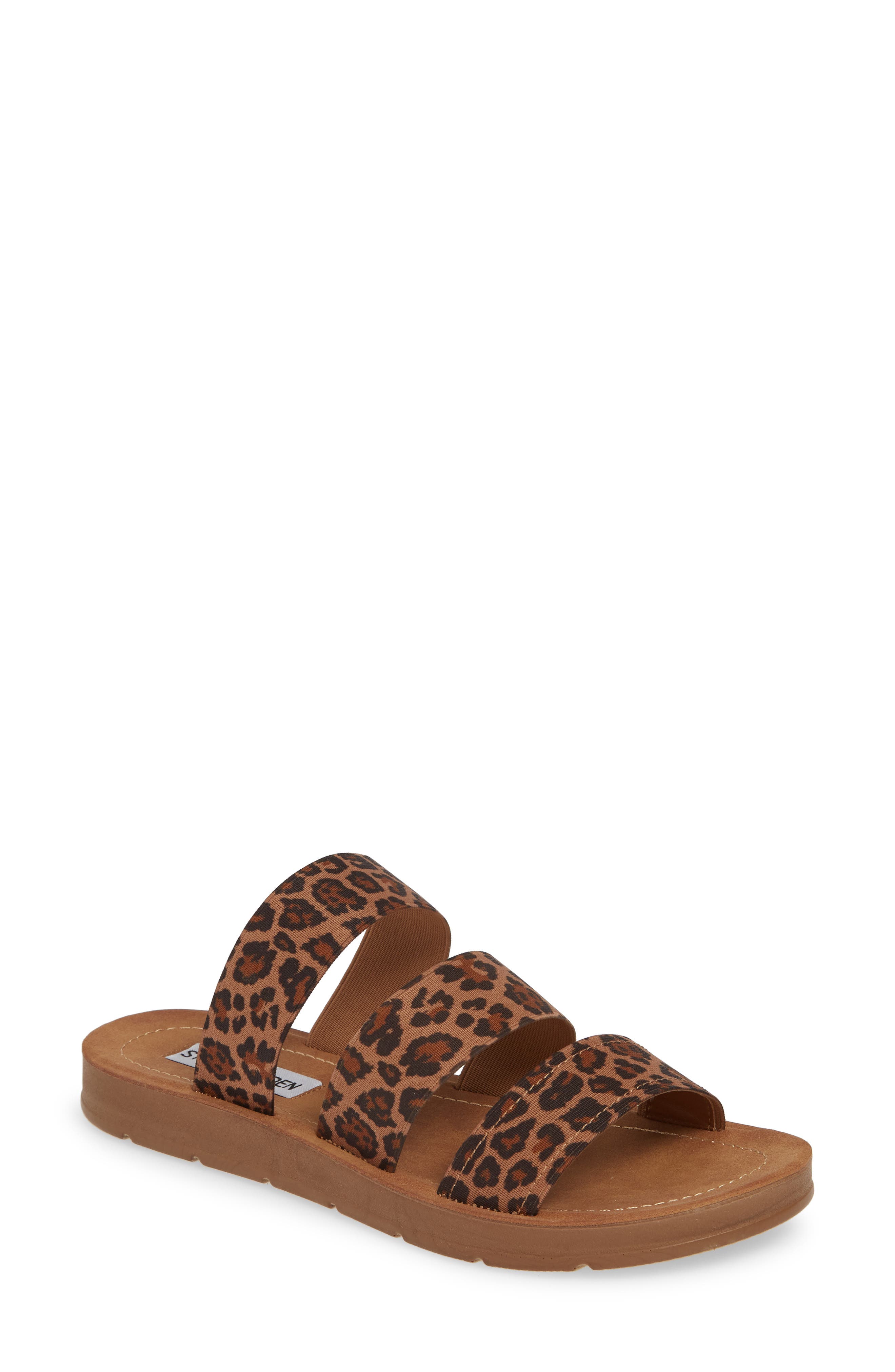 Pascale Slide Sandal, Main, color, LEOPARD PRINT