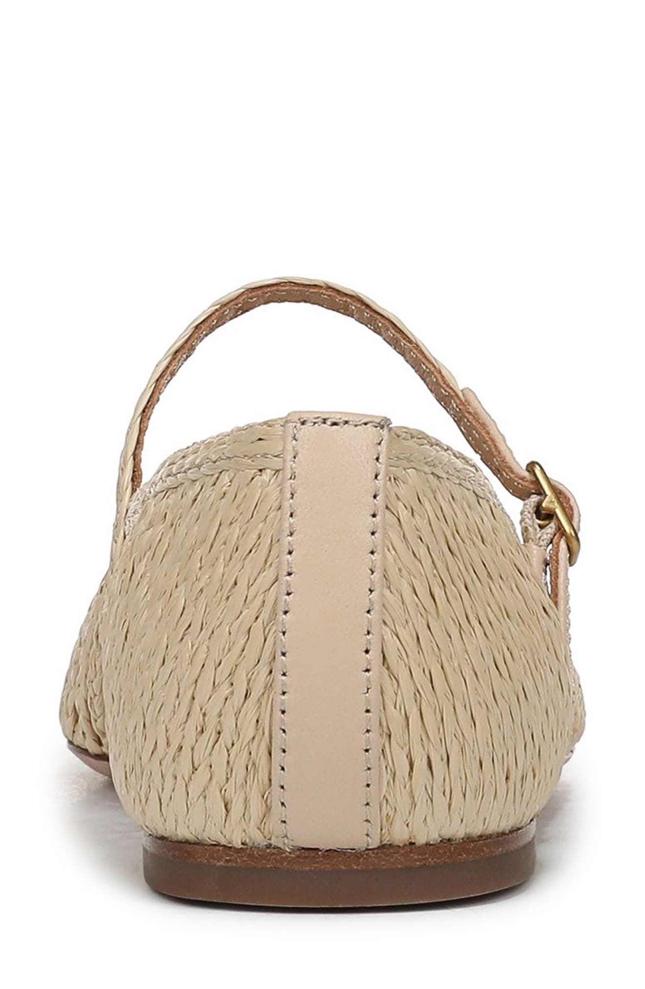 Ellie Raffia Mary Jane Flat, Alternate, color, NATURAL