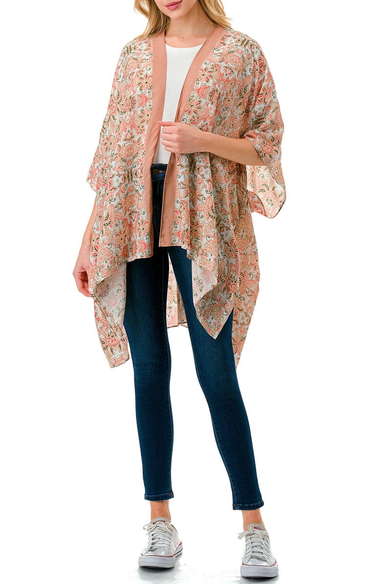 MARCUS ADLER Floral Topper, Main, color, Blush