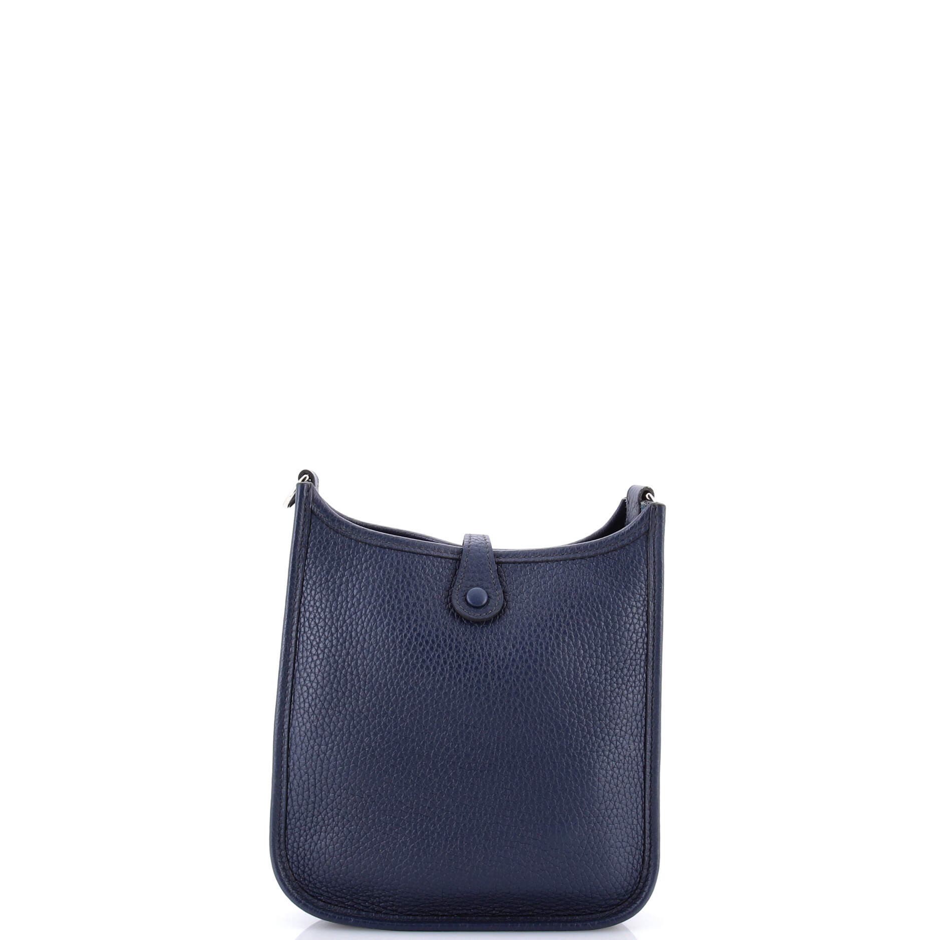 Pre-Owned Hermes Evelyne Bag Gen III Clemence TPM, Alternate, color, Bleu Obscur