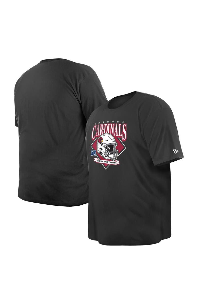 New Era Men's New Era Black Arizona Cardinals Big & Tall Helmet T-Shirt, Main, color, Black
