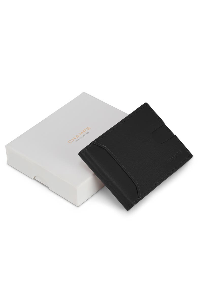 CHAMPS Bifold Wallet with Money Clip, Alternate, color, Black