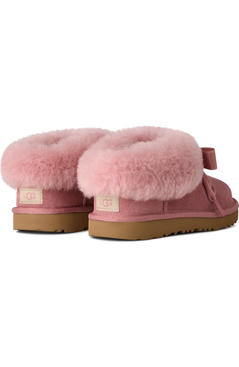 UGG<sup>®</sup> Kids' Bailey Genuine Shearling Collar Slipper, Alternate, color, Pink Dawn