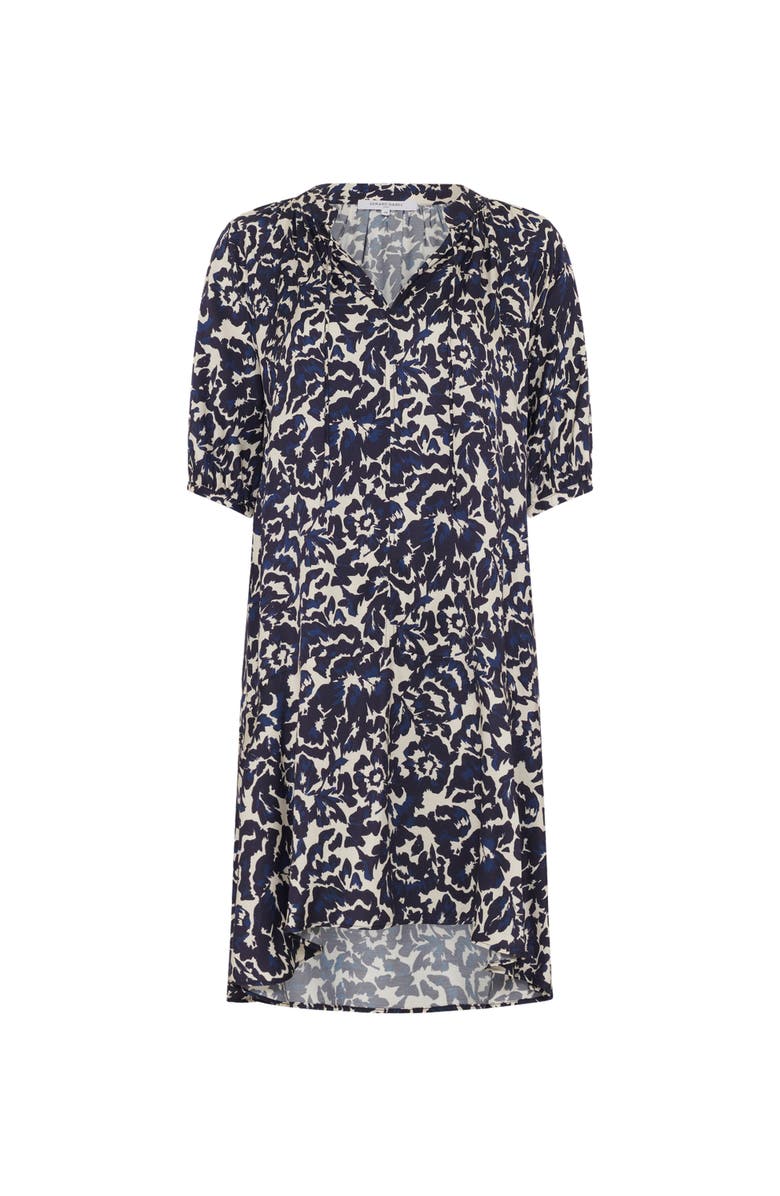 GERARD DAREL Raliah Floral Print V-Neck Dress, Alternate, color, Ink