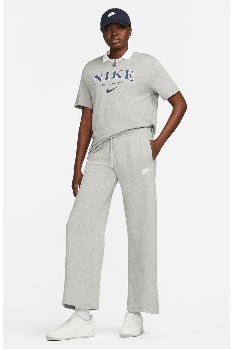 Club Fleece Sweatpants, Alternate, color, 063 D GR H/WHITE