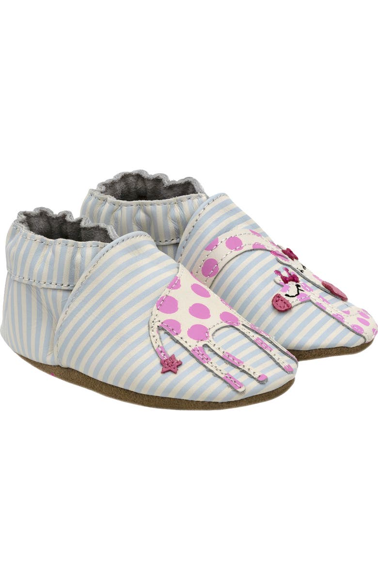 Robeez<sup>®</sup> Reaching for the Stars Giraffe Crib Shoe, Main, color,