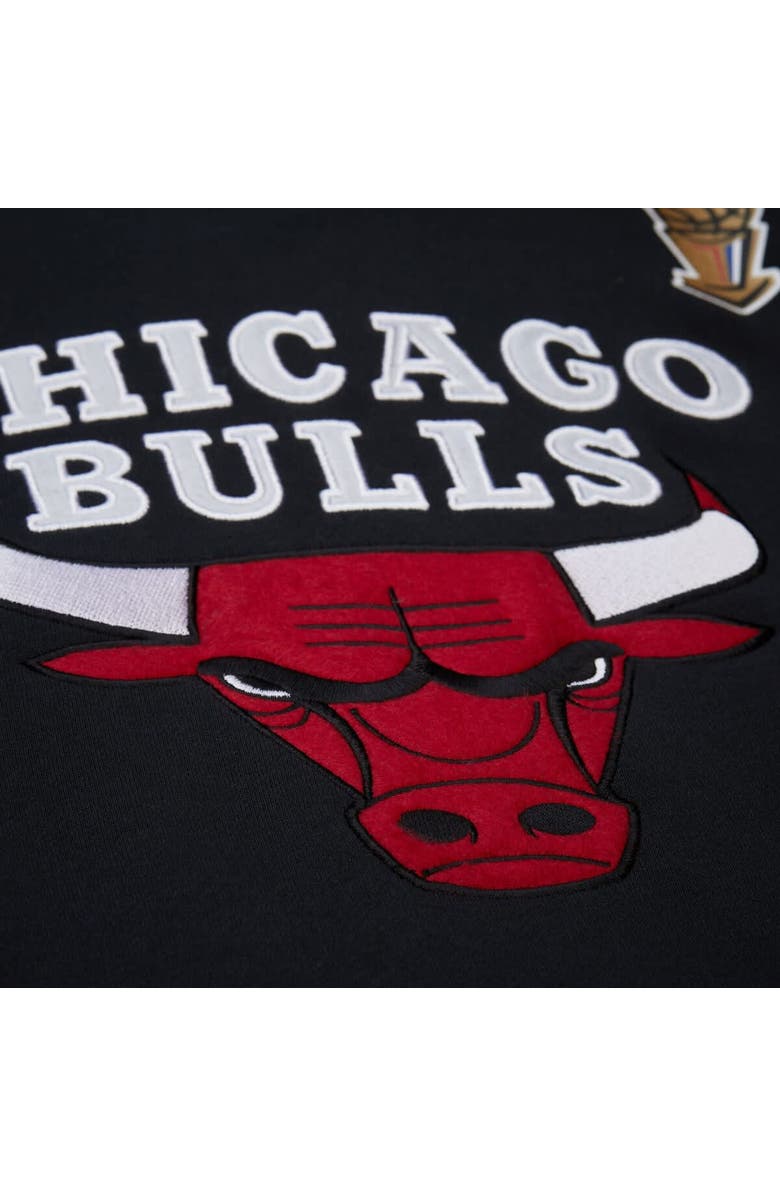 Mitchell & Ness Men's Mitchell & Ness Black Chicago Bulls Hardwood Classics Team Origins Fleece Pullover Hoodie, Alternate, color, 
