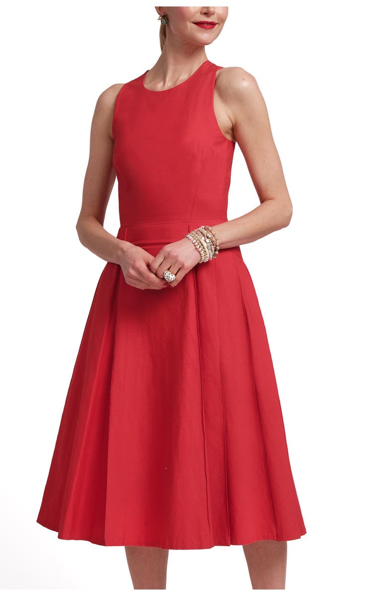 Frances Valentine Monique Dress Solid, Main, color, Red