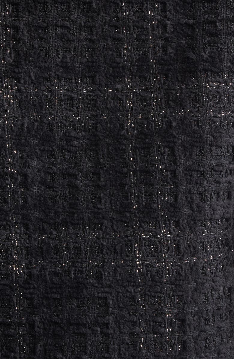 Versace Medusa '95 Metallic Tweed Jacket, Alternate, color, Black